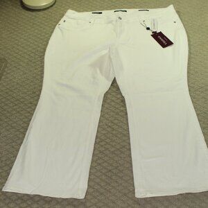 NEW Vigoss Jagger Boot Cut Classic Fit Women's 22W White Jeans